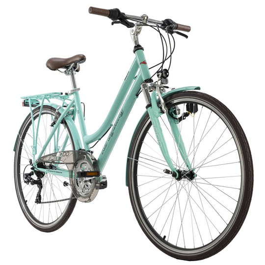 Trekking bike women 28 '' Vegas green flat handlebar KS Cycling