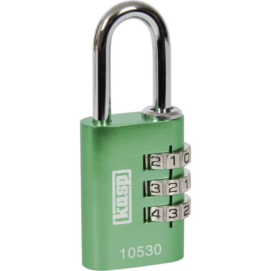 Kasp K10530GRED Hänglås 30 mm Grön Kombination