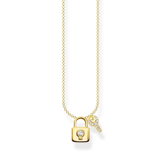 Thomas Sabo - Halsband Hänglås Nyckel Guld