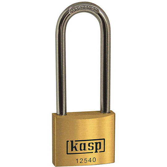 Kasp K12540L63A1 Hänglås 40 mm Guldgul Nyckel
