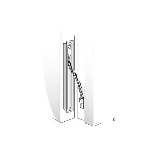 ASSA Abloy EA280 Karmöverföring 287 mm, blankkrom