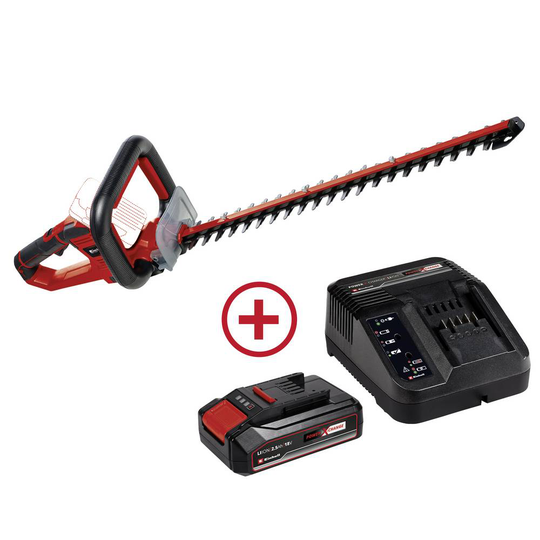 Einhell GE-CH 18/60 Li + 2,5 Ah Starter-Kit Häcksax Batteri inkl. batteri, inklusive laddningsstation 18 V Li-Ion