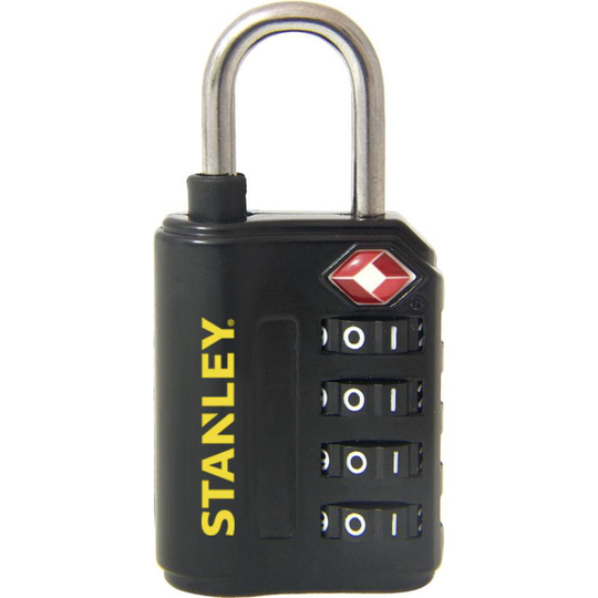 Stanley 81150 393 401 Hänglås 30 mm TSA Svart Kombination
