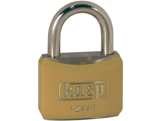 Kasp K12440YELD Hængelås 40 mm Forskellige Gyldengul Nøglelås
