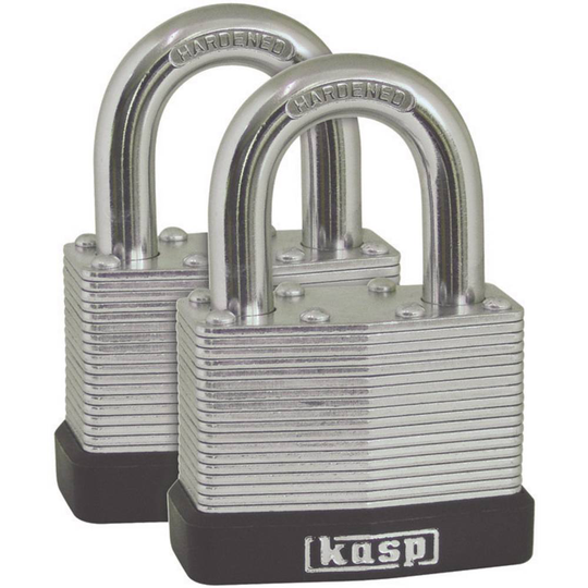 Kasp K13040D2 Hänglås 40 mm Silver Nyckel