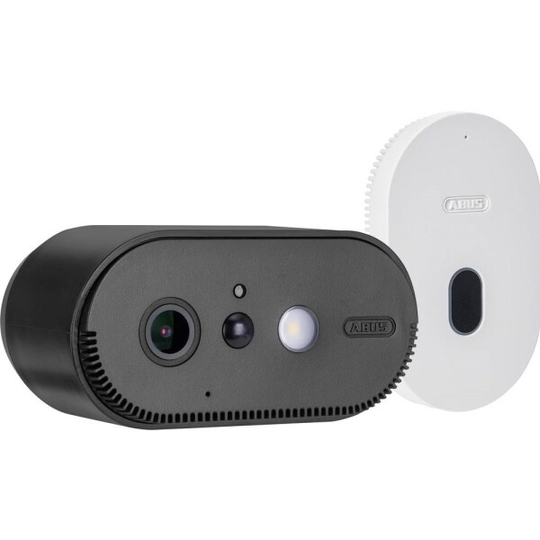 ABUS Akku Cam PPIC90000B WLAN IP-Overvågningskamera-sæt 2-kanals Med 1 kamera 1920 x 1080 Pixel