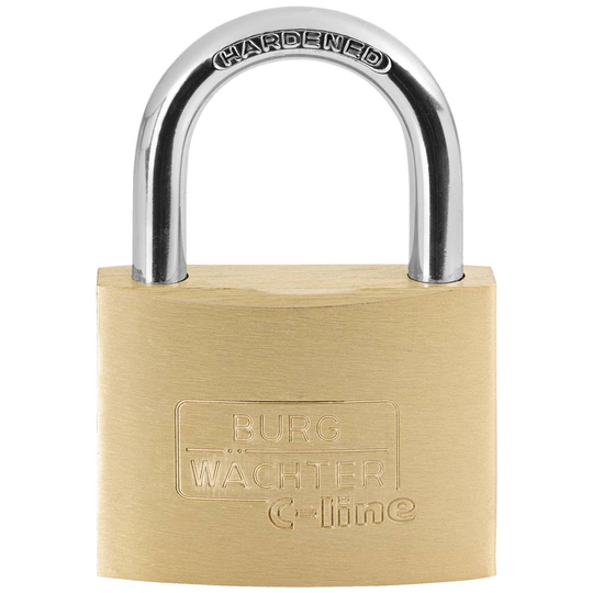 Burg Wächter 3031 Hänglås 60.00 mm Mässing Nyckel