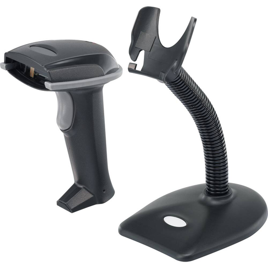 Renkforce LS6320E USB-Kit Streckkodsskanner Kabelbunden 1D Laser Svart Hand-skanner USB