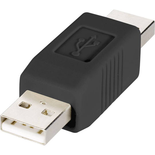 Renkforce USB 2.0 Adapter [1x USB 2.0 A hane - 1x USB 2.0 A hane] rf-usba-02 guldpläterad kontakt