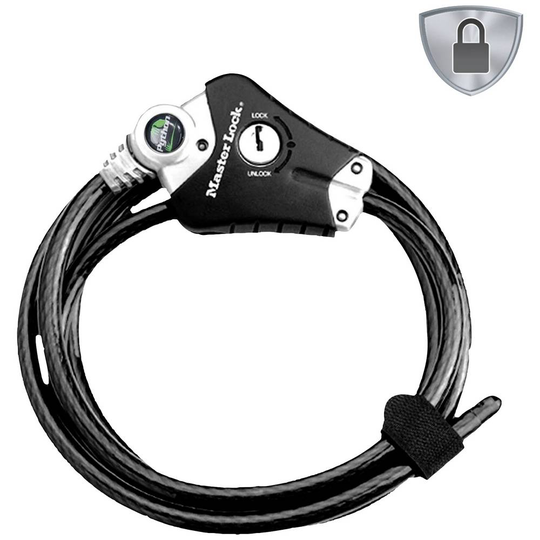 Master Lock 8428EURDPRO Kabellås Svart Nyckellås