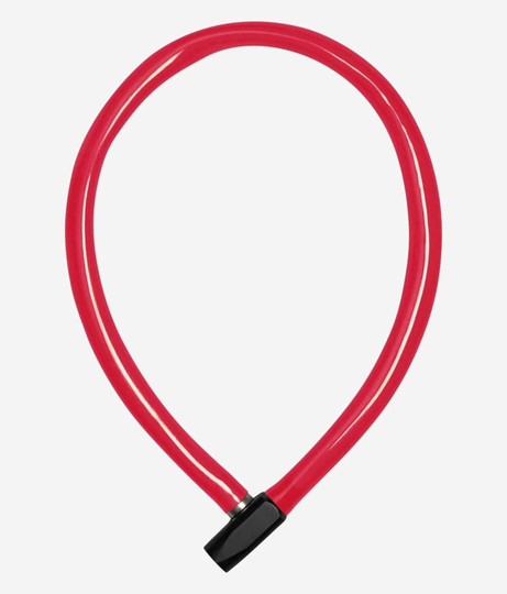 Abus 650, 65 cm, Röd - Vajerlås