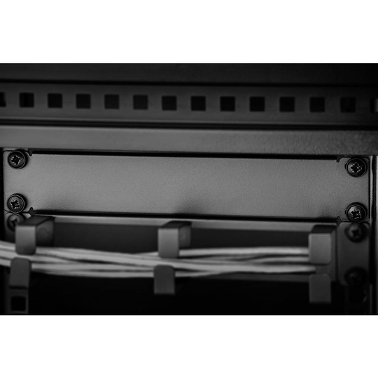 Renkforce RF-3429158 10 tum Nätverksskåp-blindlock 1 U Mörkgrå