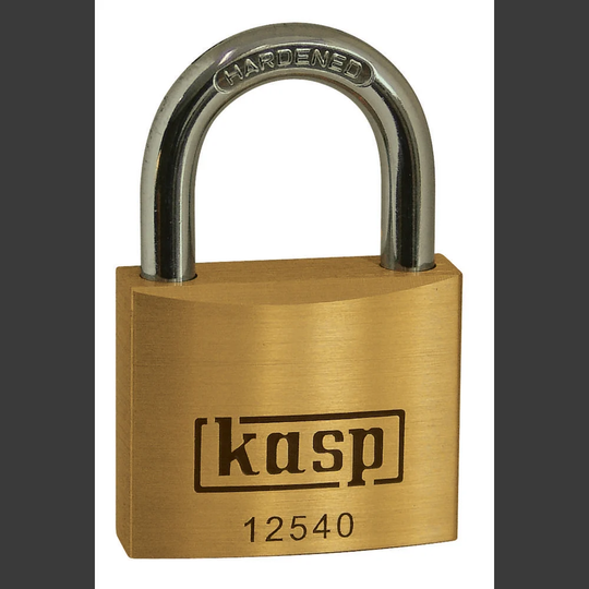 Kasp K12550A2 Hänglås 50 mm Guldgul Nyckel