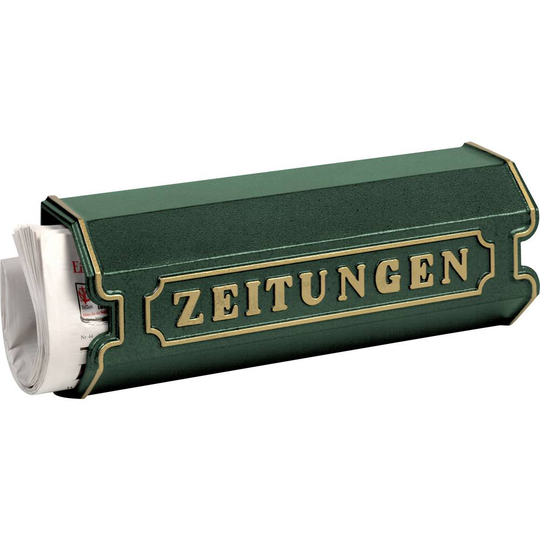 Burg Wächter 1890 GR Tidningsfack Gjuten aluminium Grön