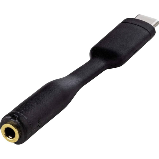 Renkforce Audio Adapterkabel [1x USB-C® hane - 1x 3.5 mm guldkontakt hona] Flexibel