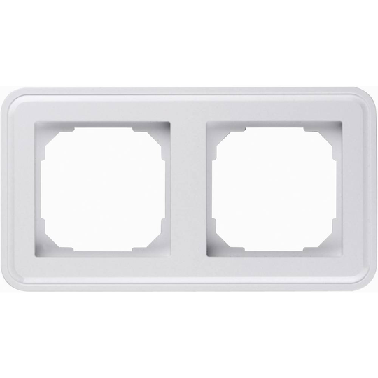 Sygonix 2x Täckram SX.11 Sygonix vit, glänsande 33594V
