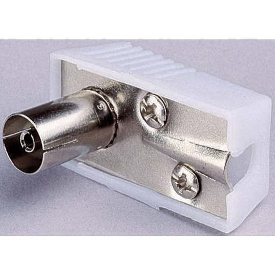 Koaxial-vinkelkoppling Kabeldiameter: 7.2 mm