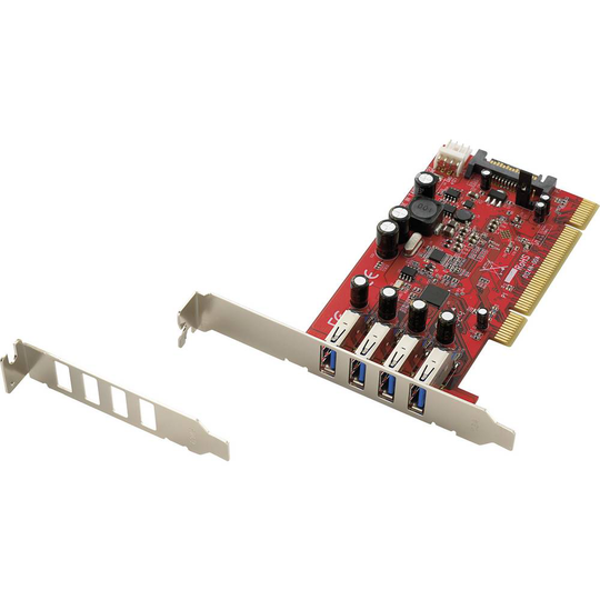 Renkforce 4 Port USB 3.0 kontrollerkort USB-A PCI