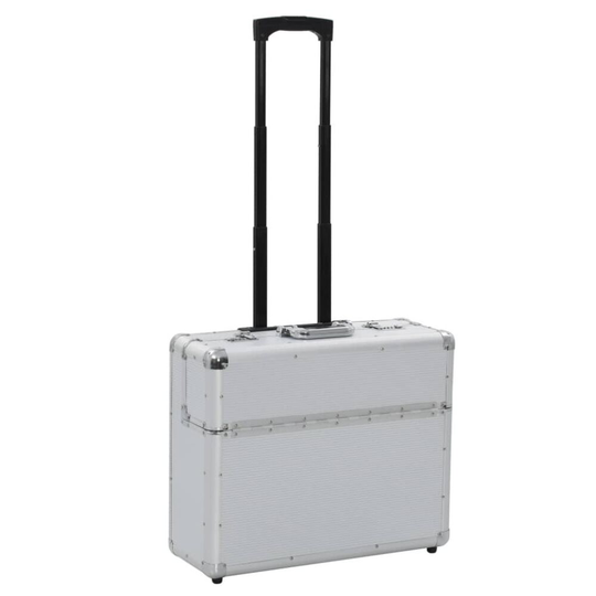 Pilotväska 54x44x21 cm silver aluminium