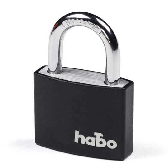 Habo Hänglås 40 mm Svart