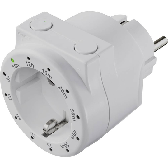 Sygonix SY-4499402 Brytarur digital Dagsprogram 3500 W START/STOPP-Funktion, Nedräkningsfunktion