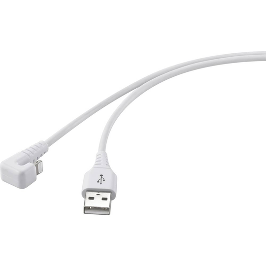 Renkforce RF-4598340 Apple iPad/iPhone/iPod, USB 2.0 [1x USB 2.0 A hane - 1x Apple Lightning hane] 1.00 m Vit