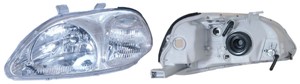 Strålkastare, Vänster, HONDA CIVIC Hatchback VI, CIVIC Sedan VI, 33151S04G03, 33151S04J01