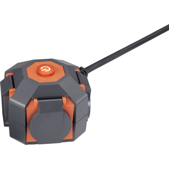 Sygonix SY-4673758 Kontaktkub Svart, Röd Skyddskontakt