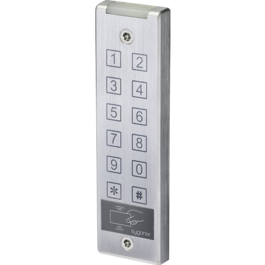 Sygonix SY-4777290 Code-tastatur med RFID Overflademonteret 12 V/DC, 24 V/DC IP65 med berøringsskærm
