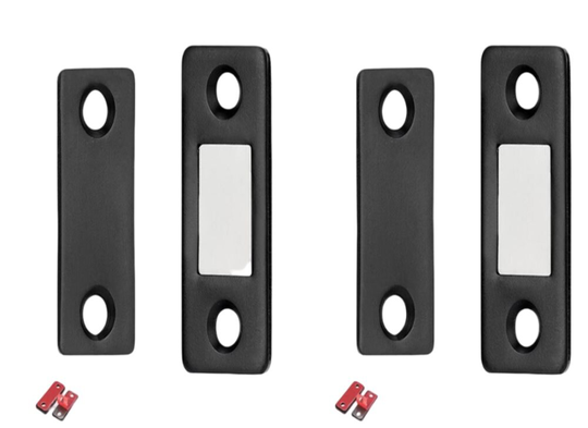 Magnetlås / 2 set osynliga magnetiska dörrlås Svart