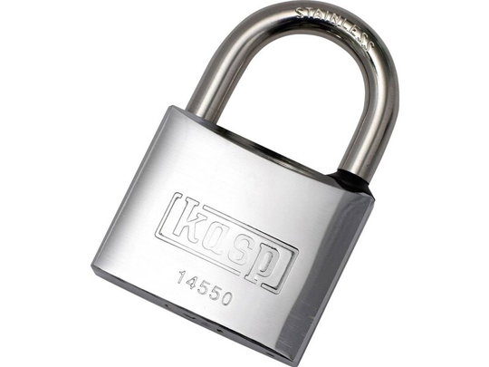 Kasp K14550A1 Hængelås 50 mm Identiske Rustfrit stål Nøglelås
