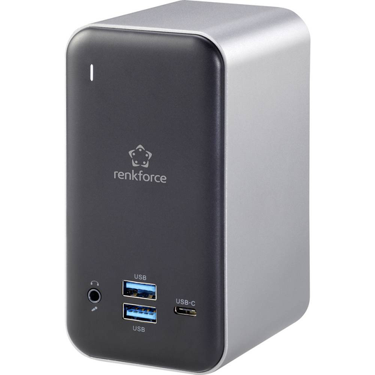 Renkforce USB-C Notebook Dockingstation Passar märke: univerzálny inkl. laddningsfunktion-lås