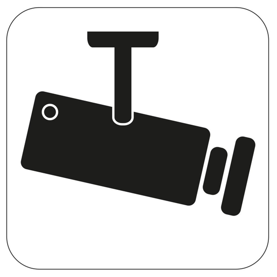 Symbol Videoövervakning 80x80 mm SB Habo