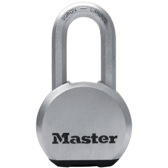 MASTER LOCK Högsäkerhetshänglås [nycklad] [rostfritt stål] [lång bygel] [exteriör] M830EURDLH