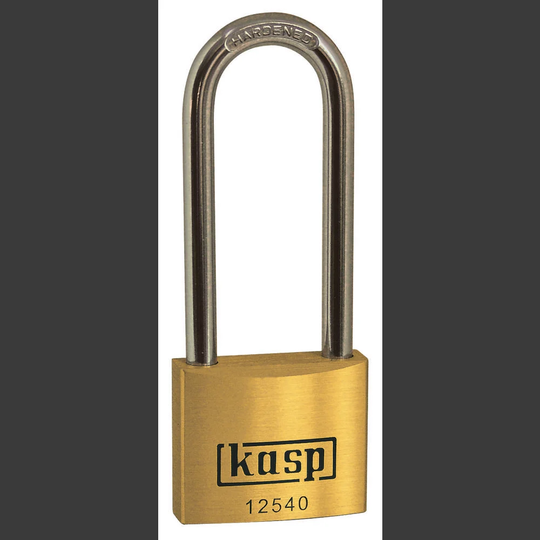 Kasp K12550L80A1 Hänglås 50 mm Guldgul Nyckel