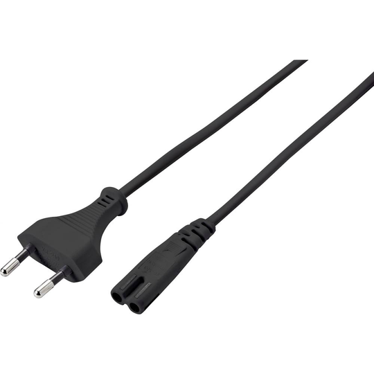 Sygonix SY-5043508 Ström Strömsladd Svart 5.00 m