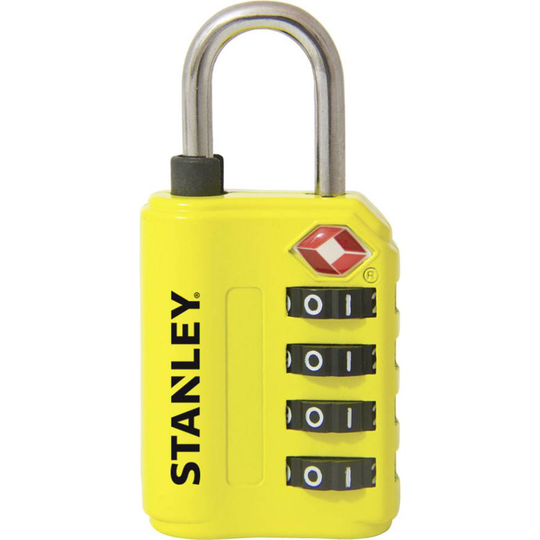 Stanley 81152 393 401 Hänglås 30 mm TSA Gul Kombination