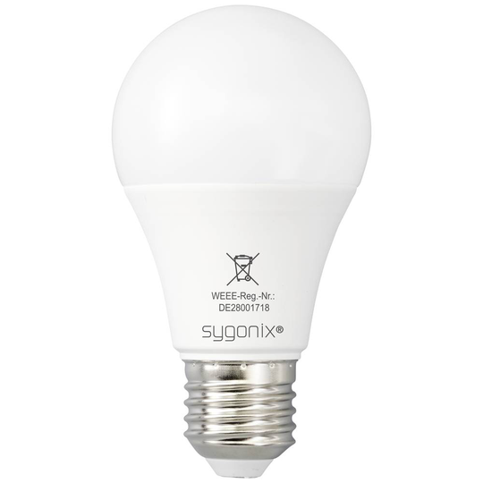 Sygonix LED-lampa EEK: F (A - G) SY-5218532 E27 9 W Varmvit till neutralvit