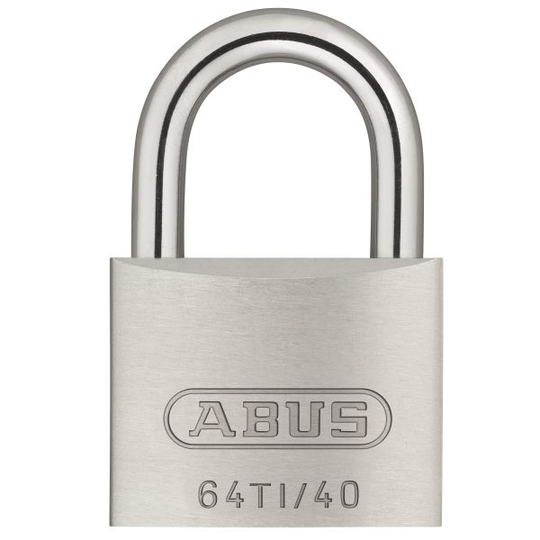 ABUS 64TI/40 Hänglås 40 mm, lika låsning, titalium