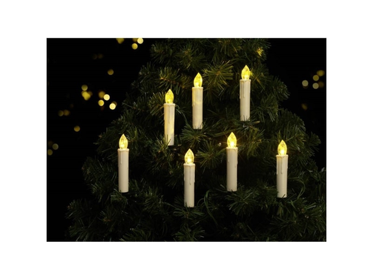 Sygonix SY-4531626 Juletræsbelysning Udvendigt Batteridrevet Antal pærer 20 LED (RGB) Varmhvid