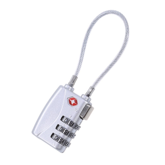 Hänglås Kombinationshänglås bagage TSA - Silver