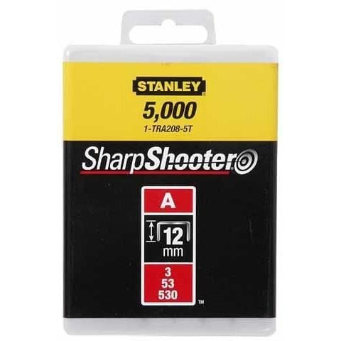 STANLEY Häftklamrar 12mm typ A 1000 delar