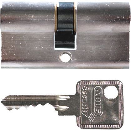 ABUS DÖRRCYLINDER C83N 30/40 MÄSSING NICKEL
