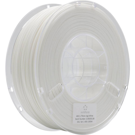 Renkforce RF-4738586 3D-skrivare Filament ABS-plast 1.75 mm Vit 1000 g