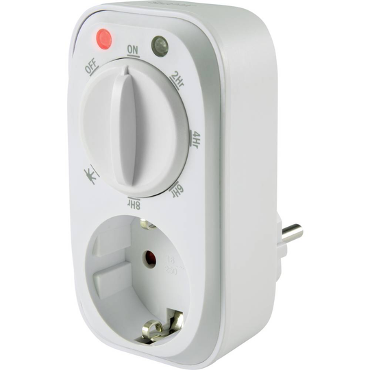 Sygonix SY-4504970 Kopplingsur analog Dagsprogram 3680 W Nedräkningsfunktion, START/STOPP-Funktion, Dimfunktion