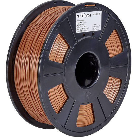 Renkforce RF-4511212 3D-skrivare Filament PLA-plast 1.75 mm Brun 1000 g