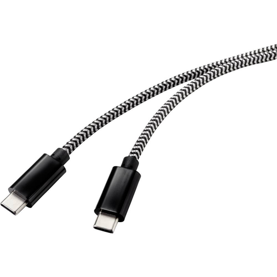 Renkforce RF-4598416 [1x USB 2.0 kontakt C - 1x USB 2.0 kontakt C] 50.00 cm Svart