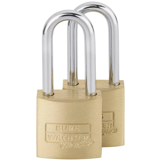 Burg Wächter 29961 Hänglås 20.00 mm Set 2 st Mässing Nyckel