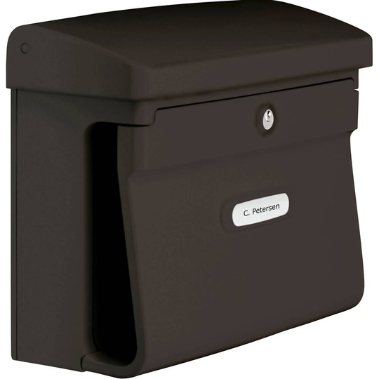 Burg Wächter 12570 BREMEN 885 BR Brevlåda Plast Brun Nyckel