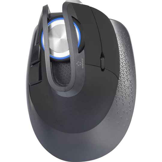 Renkforce M618X Trådlös mus Laser Upplyst Svart